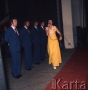 Kwiecień 1975, Żyrardów, Polska.
Edyta Piecha i zespół 