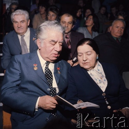 Listopad 1975, Łódź, Polska.
Teatr Wielki, polska prapremiera baletu Arama Chaczaturiana 