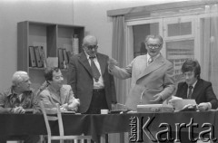 Wrzesień 1976, Warszawa, Polska.
Teatr na Woli, sztuka Aleksandra Gelmana pt. 