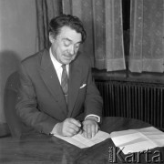 Wrzesień 1961, Warszawa, Polska.
Borys Polewoj, rosyjski pisarz i publicysta, z wizytą w Polsce.
Fot. Romuald Broniarek/KARTA