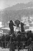 18-27.02.1962, Zakopane, Polska. 
Mistrzostwa Świata w Narciarstwie Klasycznym, stanowisko ekipy telewizyjnej.
Fot. Romuald Broniarek/KARTA