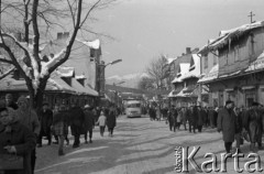 18-27.02.1962, Zakopane, Polska. 
Mistrzostwa Świata w Narciarstwie Klasycznym, tłumy na ulicy. 
Fot. Romuald Broniarek/KARTA