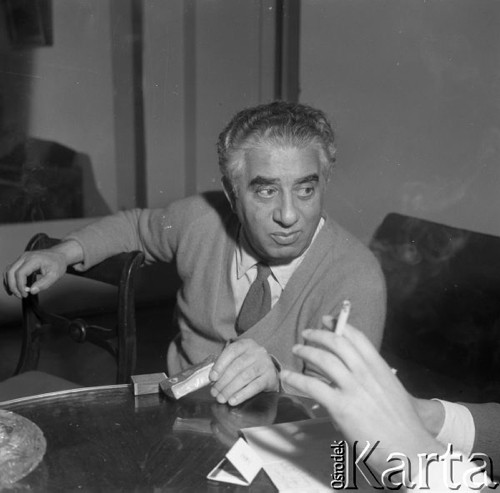 Wrzesień 1962, Warszawa, Polska.
Aram Chaczaturian, kompozytor muzyki poważnej, dyrygent i pedagog, z wizytą w Polsce.
Fot. Romuald Broniarek/KARTA