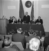 29.11.1962, Warszawa, Polska.
Minister Adam Rapacki przemawia podczas otwarcia Domu Kultury Radzieckiej.
Fot. Romuald Broniarek/KARTA