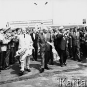 Lipiec 1964, Warszawa, Polska.
Uroczyste obchody dwudziestolecia PRL. Stoją od lewej: Walter Ulbricht, Władysław Gomułka, Antonín Novotný (z tyłu) i Nikita Chruszczow.
Fot. Romuald Broniarek/KARTA