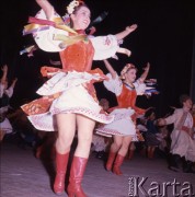 Listopad 1964, Warszawa, Polska.
Sala Kongresowa Pałacu Kultury i Nauki - występy radzieckiego Państwowego Zespołu Tańca Ludowego, kierowanego przez Igora Moisiejewa.
Fot. Romuald Broniarek/KARTA