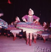 Marzec 1965, Warszawa, Polska.
Sala Kongresowa w Pałacu Kultury i Nauki - występ Zespołu Pieśni i Tańca 