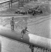 Marzec 1966, Puławy, Polska.
Budowa Zakładów Azotowych.
Fot. Romuald Broniarek, zbiory Ośrodka KARTA