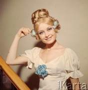 Maj 1967, Warszawa, Polska.
Teatr Dramatyczny, Magdalena Zawadzka jako Zofia Pawłowna w sztuce Aleksandra Gribojedowa 