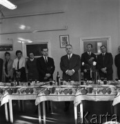 1968, Warszawa, Polska.
Przyjęcie z okazji dwudziestolecia drukarni RSW 