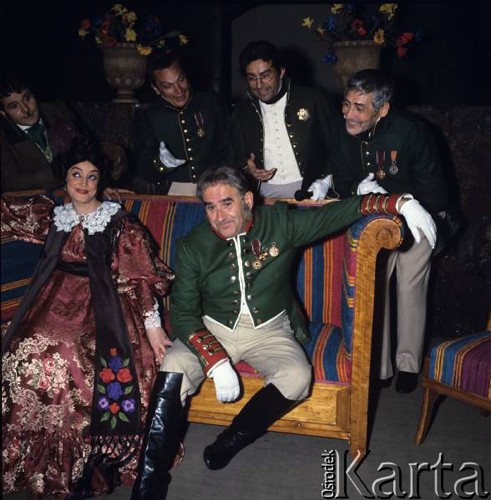 1968, Warszawa, Polska.
Teatr Ludowy, komedia 