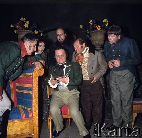 1968, Warszawa, Polska.
Teatr Ludowy, komedia 