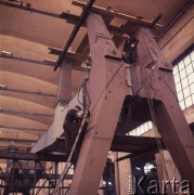Czerwiec 1969, Mińsk Mazowiecki, Polska.
Pracownicy Fabryki Urządzeń Dźwigowych.
Fot. Romuald Broniarek/KARTA