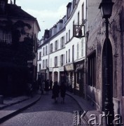 1970, Montmartre, Paryż, Francja.
Rue Norvins.
Fot. Romuald Broniarek, zbiory Ośrodka KARTA