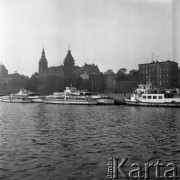 1970, Szczecin, Polska.
Gmach Urzędu Wojewódzkiego od strony Odry.
Fot. Romuald Broniarek, zbiory Ośrodka KARTA