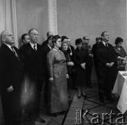 1971, Warszawa, Polska.
Przyjęcie pożegnalne ambasadora Awierkija Aristowa w Ambasadzie ZSRR.
Fot. Romuald Broniarek, zbiory Ośrodka KARTA