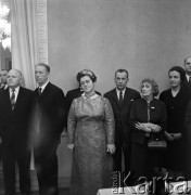 1971, Warszawa, Polska.
Przyjęcie pożegnalne ambasadora Awierkija Aristowa w Ambasadzie ZSRR.
Fot. Romuald Broniarek, zbiory Ośrodka KARTA