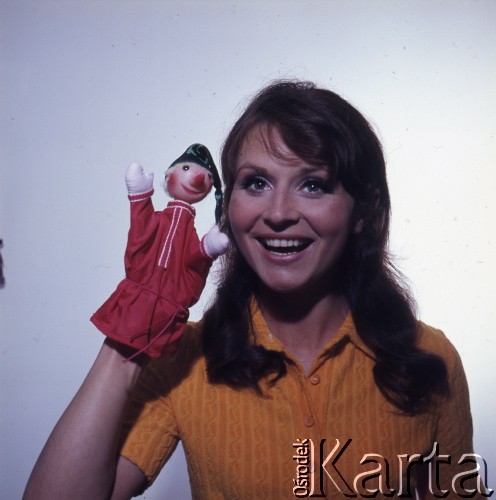 1971, Polska.
Aktorka Joanna Jędryka.
Fot. Romuald Broniarek, zbiory Ośrodka KARTA
