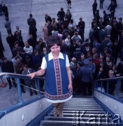1971, Warszawa, Polska.
Radziecki samolot pasażerski Tu-144 w porcie lotniczym Warszawa-Okęcie.
Fot. Romuald Broniarek, zbiory Ośrodka KARTA