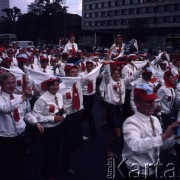 22.07.1971, Katowice, Polska.
Zlot Młodzieży Polskiej na ulicy Armii Czerwonej (dziś aleja Wojciecha Korfantego).
Fot. Romuald Broniarek, zbiory Ośrodka KARTA