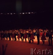 22.07.1971, Katowice, Polska.
Zlot Młodzieży Polskiej w Wojewódzkiej Hali Widowiskowo-Sportowej.
Fot. Romuald Broniarek, zbiory Ośrodka KARTA