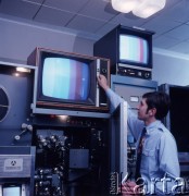 1971, Polska.
Telewizja.
Fot. Romuald Broniarek, zbiory Ośrodka KARTA