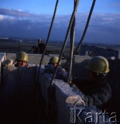 1971, Gdańsk, Polska.
Budowa bloków leningradzkich w dzielnicy Przymorze Wielkie.
Fot. Romuald Broniarek, zbiory Ośrodka KARTA