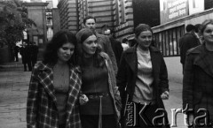 1972, Warszawa, Polska.
Kampus Główny Uniwersytetu Warszawskiego na Krakowskim Przedmieściu. 
Fot. Romuald Broniarek, zbiory Ośrodka KARTA