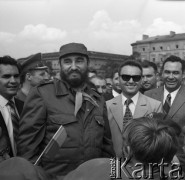 Czerwiec 1972, Warszawa, Polska.
Fidel Castro - premier i pierwszy sekretarz Komunistycznej Partii Kuby - na Placu Zwycięstwa.
Fot. Romuald Broniarek, zbiory Ośrodka KARTA