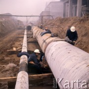 1972, Wittenberga, NRD.
Budowa prowadzona w dzielnicy Piesteritz przez przedsiębiorstwo Centrozap Katowice.
Fot. Romuald Broniarek, zbiory Ośrodka KARTA
