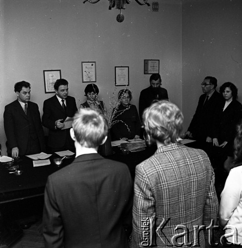 1973, Warszawa, Polska.
Olimpiada języka rosyjskiego. Eliminacje województwa warszawskiego.
Fot. Romuald Broniarek, zbiory Ośrodka KARTA