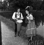 1973, Białystok, Polska.
Zespół cygański w Parku Branickich.
Fot. Romuald Broniarek, zbiory Ośrodka KARTA