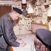 1973, Morze Bałtyckie, Polska.
Ćwiczenia morskie Marynarki Wojennej.
Fot. Romuald Broniarek, zbiory Ośrodka KARTA