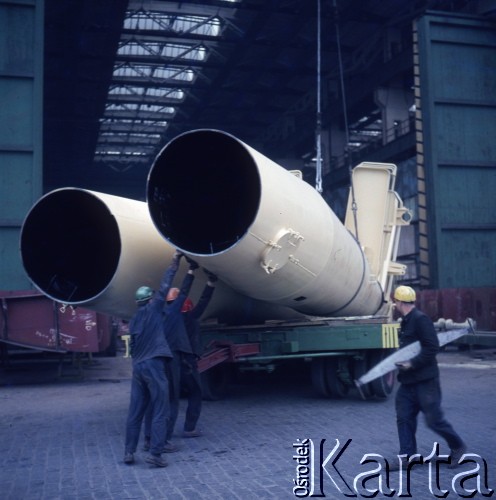 1973, Gdańsk, Polska.
Stocznia Gdańska im. Lenina.
Fot. Romuald Broniarek, zbiory Ośrodka KARTA