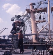 1973, Gdańsk, Polska.
Stocznia Gdańska im. Lenina.
Fot. Romuald Broniarek, zbiory Ośrodka KARTA