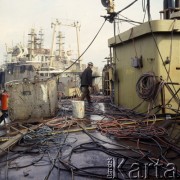 1973, Gdańsk, Polska.
Stocznia Gdańska im. Lenina.
Fot. Romuald Broniarek, zbiory Ośrodka KARTA