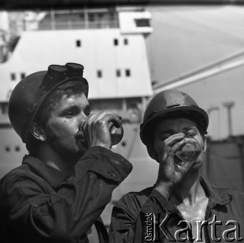 1973, Gdańsk, Polska.
Stocznia Gdańska im. Lenina.
Fot. Romuald Broniarek, zbiory Ośrodka KARTA