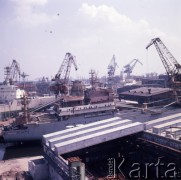 1973, Gdańsk, Polska.
Stocznia Gdańska im. Lenina.
Fot. Romuald Broniarek, zbiory Ośrodka KARTA