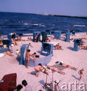 1973, Sopot, Polska.
Plaża.
Fot. Romuald Broniarek, zbiory Ośrodka KARTA