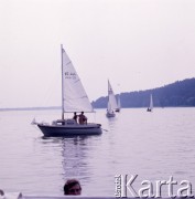 1973, Mikołajki, Polska.
Żaglówki.
Fot. Romuald Broniarek, zbiory Ośrodka KARTA