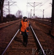 1973, Polska.
Kolejarz.
Fot. Romuald Broniarek, zbiory Ośrodka KARTA