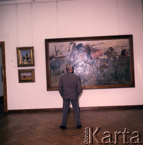1973, Warszawa, Polska.
Wystawa malarstwa rosyjskiego w Muzeum Narodowym.
Fot. Romuald Broniarek, zbiory Ośrodka KARTA