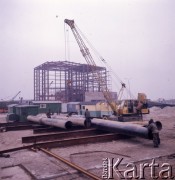 1973, Gdańsk, Polska.
Budowa Portu Północnego.
Fot. Romuald Broniarek, zbiory Ośrodka KARTA