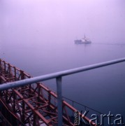 1973, Gdańsk, Polska.
Budowa Portu Północnego.
Fot. Romuald Broniarek, zbiory Ośrodka KARTA