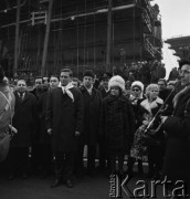 Styczeń 1974, Gdańsk, Polska.
Wodowanie stupięciotysięcznika 