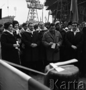 Styczeń 1974, Gdańsk, Polska.
Wodowanie stupięciotysięcznika 