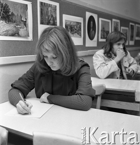 1973, Polska.
V Ogólnopolska Olimpiada języka rosyjskiego.
Fot. Romuald Broniarek, zbiory Ośrodka KARTA