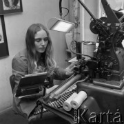1974, Warszawa, Polska.
Drukarnia na ulicy Okopowej.
Fot. Romuald Broniarek, zbiory Ośrodka KARTA