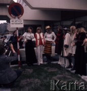 1974, Warszawa, Polska.
Pokaz mody damskiej w Hotelu Forum.
Fot. Romuald Broniarek, zbiory Ośrodka KARTA