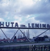 1974, Kraków, Nowa Huta, Polska.
Huta im. Lenina. 
Fot. Romuald Broniarek, zbiory Ośrodka KARTA
